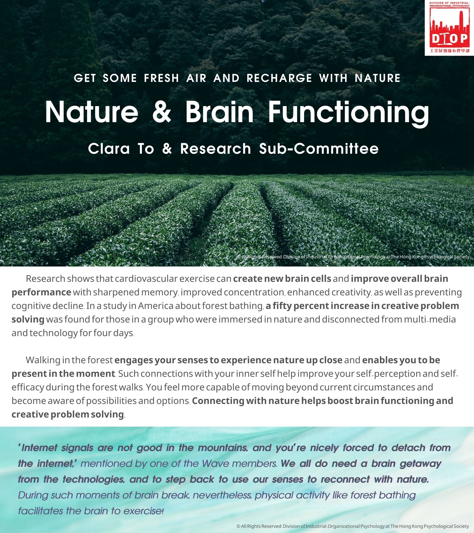 Nature & Brain Functioning
